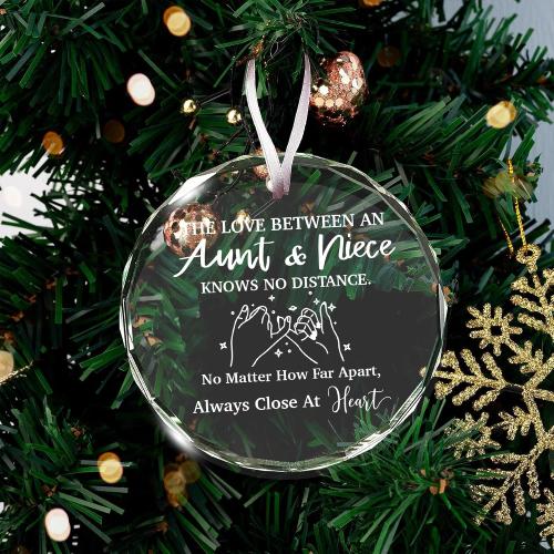 Gifts for Aunts from Niece - Unique Aunt and Niece Christmas Ornaments, for Aunt and Niece Christmas, Ideal for Holiday Season and Special Auntie Gift for Women