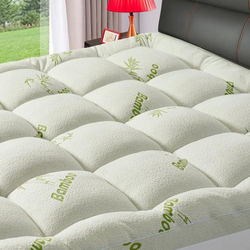 Premium Viscose Made from Bamboo King Size Mattress Topper for Back Pain, 1200