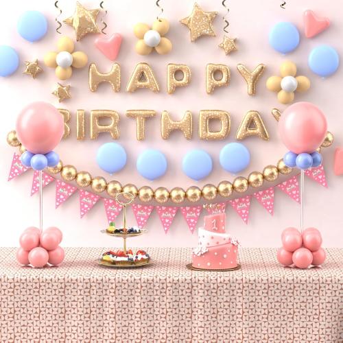 10 Pack Acrylic Balloon Stands for Table, 15.75 Inch Height Balloons Centerpiece for Tables with Base, Balloon Stick Holder for Wedding, Baby Shower, Birthday Party Decoration