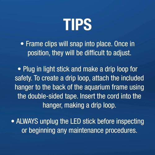 Tetra LED Hood 20 Inches By 10 Inches, Low-Profile Aquarium Hood With Hidden Lighting