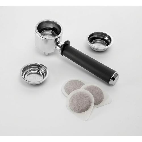 De'Longhi UPGRADED All-in-One Combination Coffee Maker & Espresso Machine   Advanced Adjustable Milk Frother for Cappuccino & Latte   Glass Coffee Pot 10-Cup, COM532M black