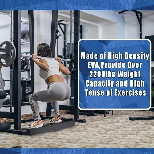 Squat Wedge Block One Piece: Heel Elevated Slant Board for Squats Weightliting Home Gym Squat Wedge