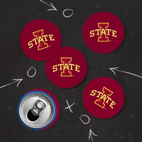 P. Graham Dunn, Game Day Celebration, Support Your Favorite Team, Alma Mater, 4 x 4 Inch, Absorbent Paperboard Coasters, 2 Pack, Iowa State University Logo, UPCSP0027-ISU