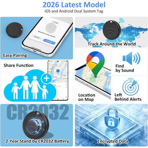 Bluetooth Tracker Tags for iOS & Android