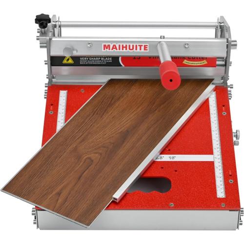 10mm Thick Floor Cutter - 13 Pro Vinyl Floor Cutter for LVP, LVT, WPC, SPC, PVC, VCT, Rigid Core Vinyl Flooring - Honing Stone Included - Manual Operation, No Electricity, No Noise