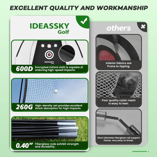 Black 10x7Ft Golf Net with Practice Mat,Golf Hitting Aid Nets 10x7FT for Backyard Driving Chipping Training Swing with Target Mat Balls for Outdoor Indoor,Gifts for Men Dad and Golfer
