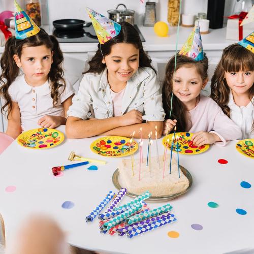 DIVINA VITAE 24 Pcs Chinese Finger Trap Classic Wooden Finger Trap Colorful Chinese Wooden Chinese Finger Traps Bird Chew Finger Trap Cool Birthday Party Favors Goodie Bag Stuffers (4 Colors Random)