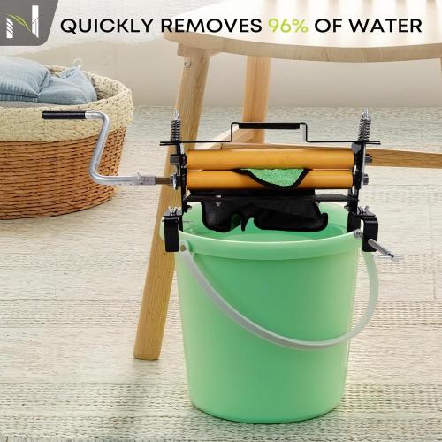 Heavy Duty Clothes Wringer, Hand Crank Laundry Wringer for Efficient Water Extraction, Perfect for Towels, Chamois, Sponges & Portable Washing Machines