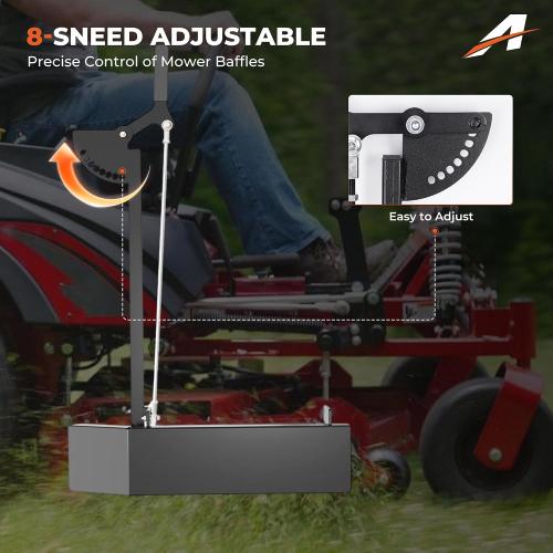Grass Flap Chute Blocker, for Ferris Snapper Pro 61” ICD Deck, Heavy Duty Steel Lawn Mower Discharge Cover Fits IS700Z ISX800 IS2100Z IS3100Z IS3200Z ISX3300