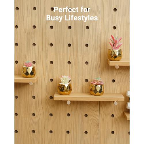 VIVERIE Mini Succulents Plants Artificial in Pots-Pink with Golden Ceramic, Christmas Small Fake Succulents Plants for Home Decor Indoor Christmas Decor for Women, Set of 4, Gifts for Mom