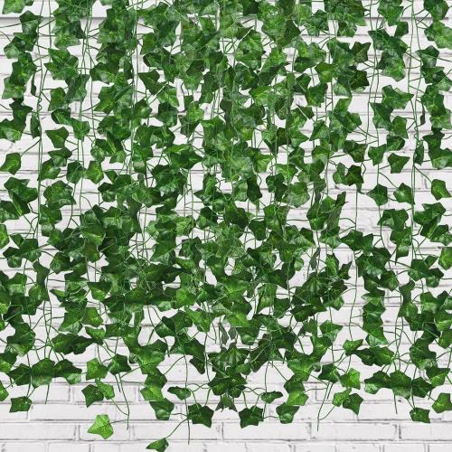RECUTMS Artificial Fake Ivy Vines Garlands for Room Decor（12 Pack 86Ft）