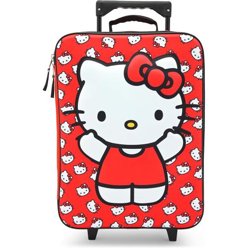 Fast Forward Hello Kitty 16 Soft Luggage - Cute & Durable Carry-On Suitcase for Travel 16X12X5