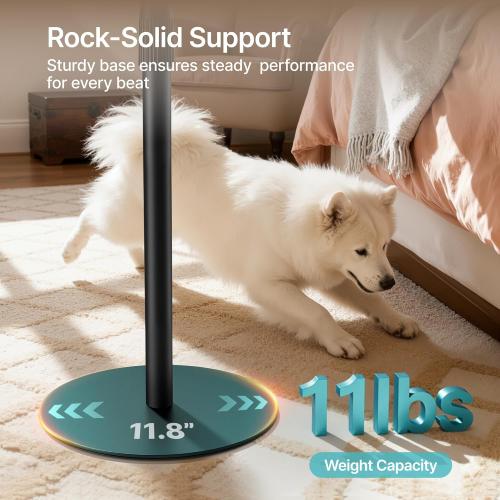 Adjustable Height Speaker Stands Compatible with SONOS Era 300 and Era 100, Height Adjustable up to 42.6'', Floor Stands with Cable Management, Speaker Mount, Black, 2 Pack (Pair)