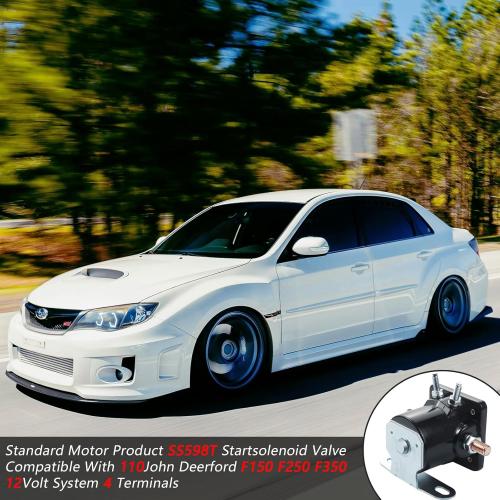 12V Starter Solenoid Relay Sw3, Upgrade Hot Rod Starter Solenoid for Ford, Jeep, Mercury, Lincoln B6az-11450a C6af C7af C3912 C9af D2af11450aa 50-430