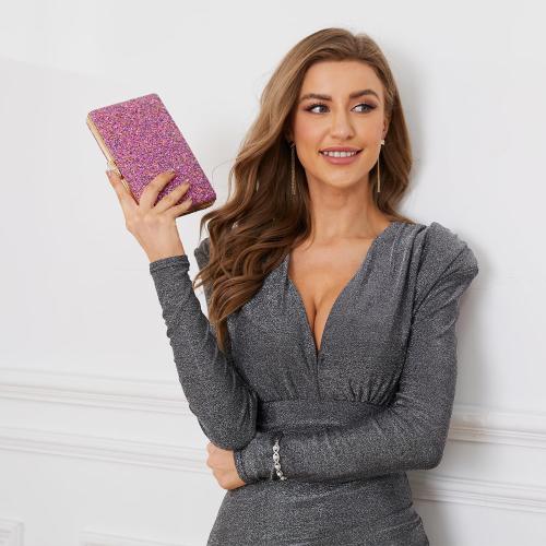 CARIEDO Women's Sparkling Clutch Purse Elegant Glitter Evening Bags Bling Evening Handbag for Dance Wedding Party Prom Bride