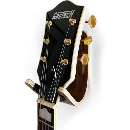Guitar Wall Mount Hook: Modern Design Walnut Wood Guitar Hanger for Storage & Display. Heavy Duty Ply Guitar Holder for The Wall. Hangers Stand for Acoustic Guitars, Ukulele, Bass, Violin, Cello