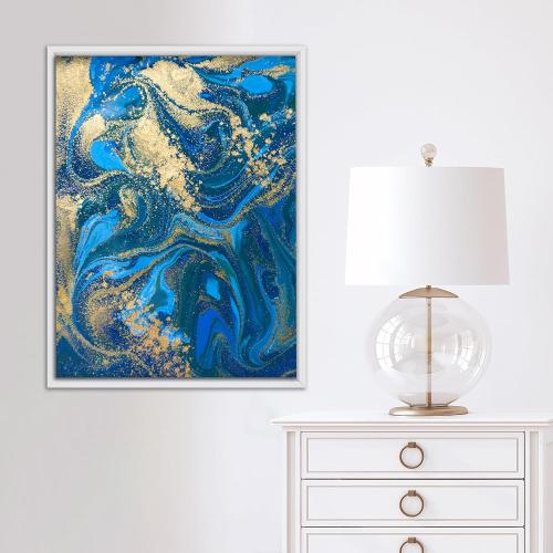 Pixy Canvas Floater Frame 14x16 for 3/4 (0.75) inch Deep Canvas Paintings/Canvas Prints/Wood Canvas Panels/Wall Art/Wall Decor/Home Decor/Artwork (White, 14 x 16 inch, Portrait)