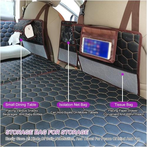 Car Bed Mattress，Car Mattress， Car Rear Sleeping Mat,Back Seat Extender for Sleeping,Travel Car Camping Mattress,Fits in The Back Seat of Most Cars(Orange,C)