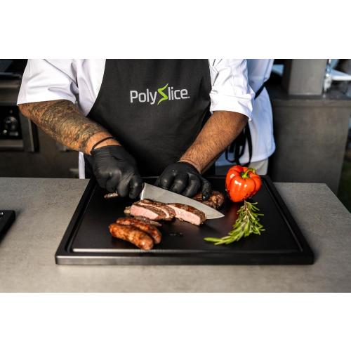 BBQ Cutting Board Premium HDPE High Density Polyethylene  Durable Modern Design, Deep Juice Groove, knife Friendly, Easy to Clean - Ideal for Outdoor Kitchen 2 pieces