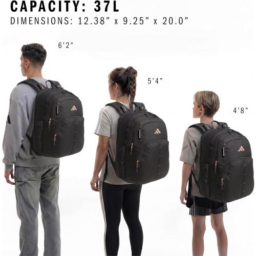adidas Prime 7 Backpack for Laptop, School and Travel, 37L