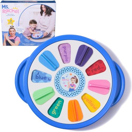 Ms. Rachel Official Spin Along Learning Wheel with 3 Learning Play Modes, Educational Toys & Toddler Toys for Girls & Boys Ages 1-3