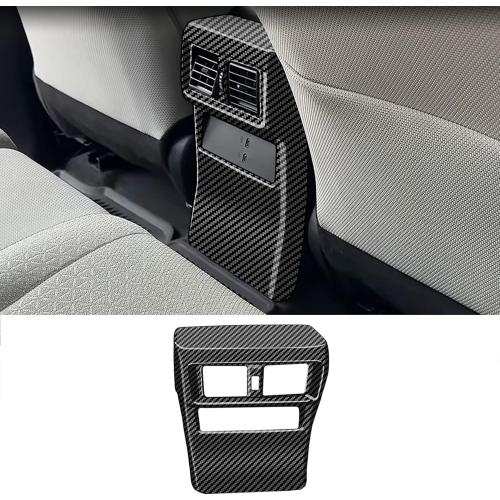 Rear Vent Decor for Toyota 4Runner 2025 2026 Interior Accessories (NOT Fit TRD Pro/TrailHuner) Anti-kick Vent Cover Center Consoles ABS Trim (Carbon Fiber, Rear Vent Cover)
