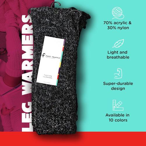 Size Medium Color Dark Grey high thigh leg warmers Pole Tribe