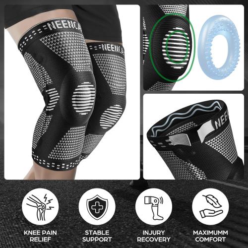 NEENCA Professional Knee Brace, Compression Knee Support with Patella Gel Pad & Side Stabilizers, Medical Knee Sleeve for Pain Relief, ACL,PCL, Meniscus, Injury Recovery, Arthritis, Sports, Workout...