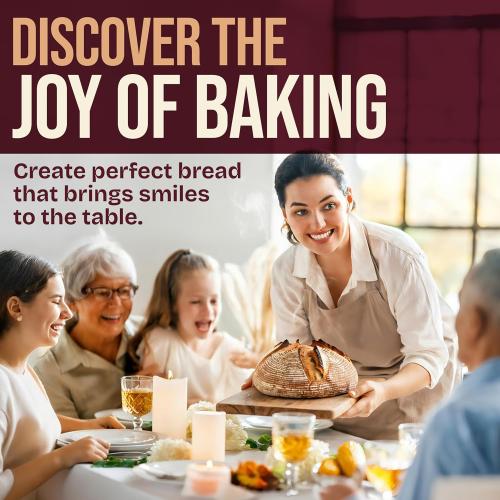 Superbaking Banneton Bread Proofing Basket, Sourdough Bread Baking Supplies, Round 9 Inch Sourdough Starter Kit, Proofing Basket for Baking, Bread Making Supplies Tools, Banneton Basket Gift Set