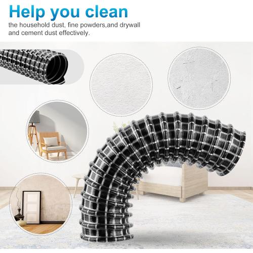 Vacuum Replacement Parts Compatible with Shark Rocket Vacuum Cleaner Models HV300, HV302, HV320, HV321, Lower Nozzle Rocket Hose Replacement, 6 x 1.25 ID (2 Pack)