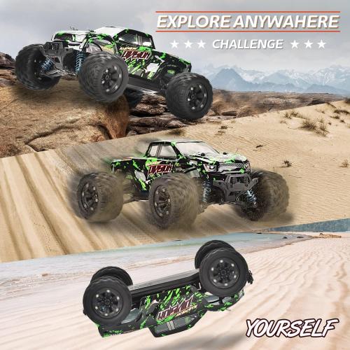 TENSSENX 1:18 Scale All Terrain RC Cars, 40KPH High Speed 4WD Remote Control Car with 2 Rechargeable Batteries, 4X4 Off Road Monster Truck, 2.4GHz Electric Vehicle Toys Gifts for Kids and Adults