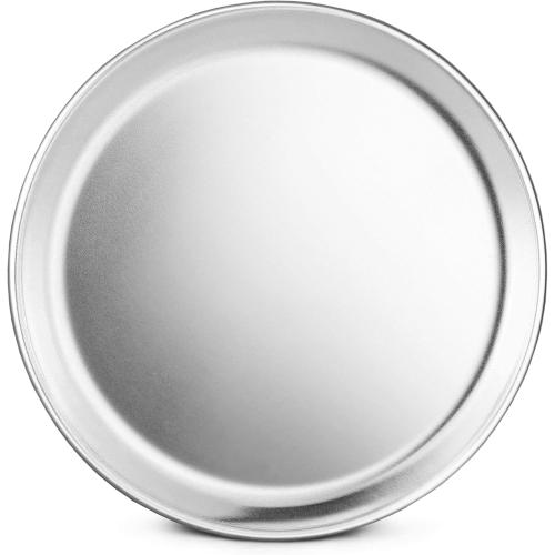 New Star Foodservice Restaurant-Grade Aluminum Pizza Pan, Baking Tray, Coupe Style, small