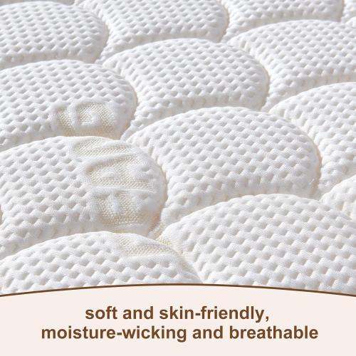 Premium Crib & Toddler Mattress-52x27.6x5, 100% Knitted Fabric, Soft Moisture Absorbent & Breathable Crib Mattress, Fits Standard Cribs & Toddler Beds