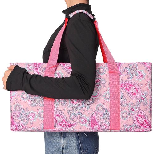 American Mahjong Game Set, 166 Pink Tiles (1.2”), 4 All-in-One Color Rack/Pushers & Drawstring Bag, Complete Mahjong Sets with Pink Printed Carrying Bag and Mahjong Tile Set Accessories