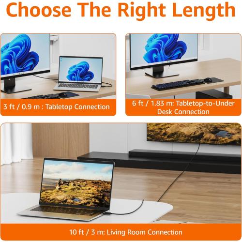 Amazon Basics DisplayPort to HDMI Cable, Uni-Directional, 4K@30Hz, 1920x1200, 1080p, Gold-Plated Connectors for Enhanced Picture Quality and Sound, 6 ft, Black