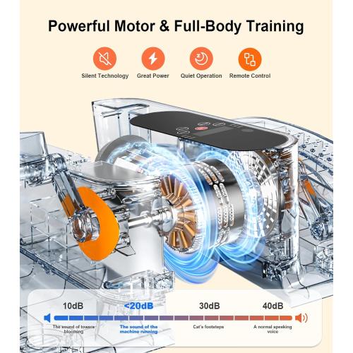 Color Orange 2025 New Under Desk Elliptical Machine,Portable Seated Pedal Exercise Machine for Seniors,Mini Ellipse Leg Exerciser with 12 Adjustable Speeds&Remote Control,Quiet&Compact for Home Office(Orange)