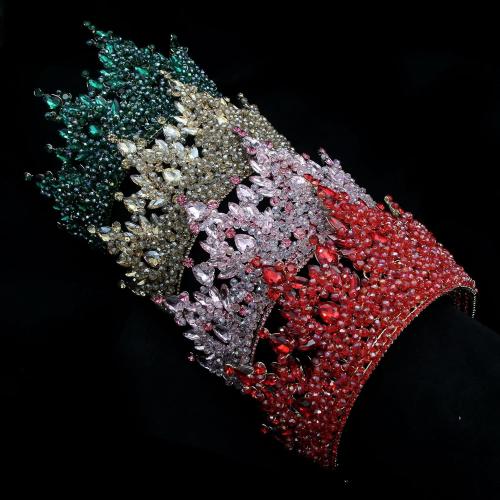 Large Tiaras and Crowns for Women Crystal Tall Pageant Crowns Rhinestone Royal Queen Headband Princess Quinceanera Headpieces for Wedding Birthday Prom Party Costume Cosplay