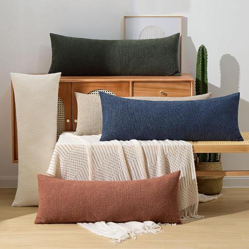 Beige Cover only ORTIGIA Boucle Decorative Lumbar Pillow Covers Beige Textured Body Pillowcase Neutral Pillowcases for Indoor Couch Sofa Bed Cushion Living Room Modern Cushion Cases