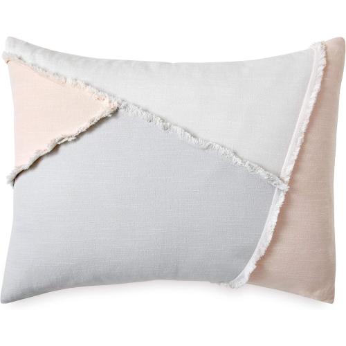 Peri Home 100% Cotton 3-Piece Comforter and Sham Set (Multi Colorblock Fringe, Full/Queen)