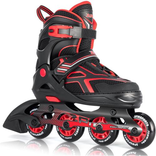 Size 40....2PM SPORTS Torinx Green Boys Adjustable Inline Skates, Fun Beginner Roller Skates for Kids, Youth, Girls, Men and Women