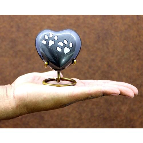 eSplanade cat Dog pet Cremation Mini Heart urn Keepsake Memorial | Small urn for Ashes Funeral Burial