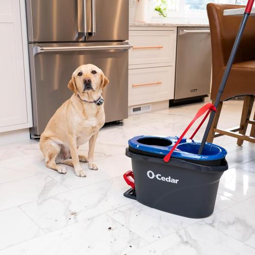 Missing the mop stick. O-Cedar RinseClean Spin Mop & Bucket System   2 Extra Mop Heads| Clean with Clean Water | Removes 99% of Bacteria