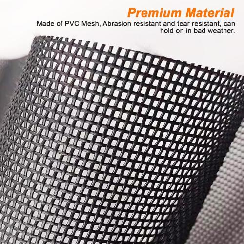 UTV ATV Trash Bag 26 x 22 Thickened Durable PVC Boat Storage Mesh Trash Bag for Side by Side Compatible With Polaris RZR,Can-Am,CFmoto,Teryx,Kawasaki,Golf Cart,Arctic Cat (American Flag)