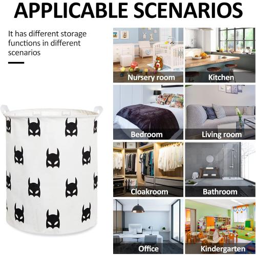 Collapsible Laundry Basket in Bedroom Waterproof Laundry Hamper in Bathroom Large Laundry Bag in College Dormitory Cloakroom Livingroom Nursery Organizer Toy Bin