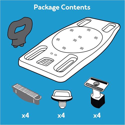 Carex Portable Shower Bench - Shower Bath Seat - Fits tub having width in the range of 19-28. Comfortable Contoured Seating Area with 300 Pound Weight Capacity, Portable and Easy to Store