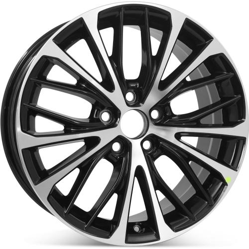 New 18 x 8 Replacement Wheel for Toyota Camry SE Hybrid SE 2018 2019 2020 Machined W/Black Rim 75221