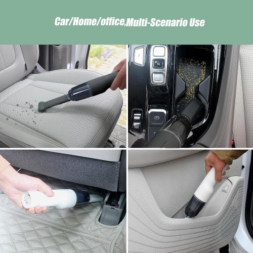 YUNYILAN Handheld Vacuum Cordless, Mini Car Computer Vacuum Cleaner High Power, Hand Held Vacuum USB Rechargeable, Keyboard Wireless Handheld Vacuum for Car Home Office (Black)
