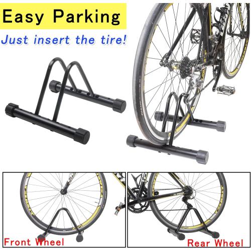 Bike Rack，Bike Stand Floor for for Mountain MTB & Road Bicycles，Adjustable Bike Rack Garage, Indoor/Outdoor Bicycle Stand,Sturdy and Small Ready for Mountain Bike and Road Bike