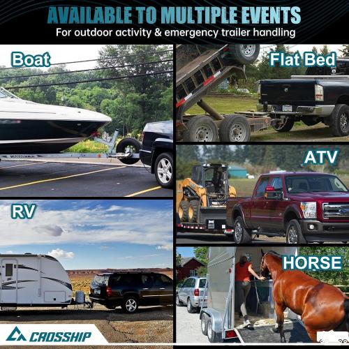 Adjustable Trailer Hitch - Heavy Duty Aluminum Drop Drawbar Hitch - Fits 2.5 Receiver, 6 Drop/Rise, for Truck, SUV, RV(18500 LBS GTW)