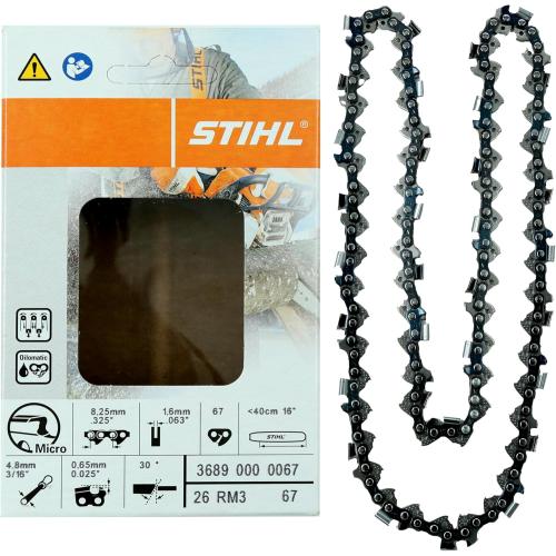 STIHL 26RM3-67 Oilomatic Rapid Micro 3 Saw Chain, 16